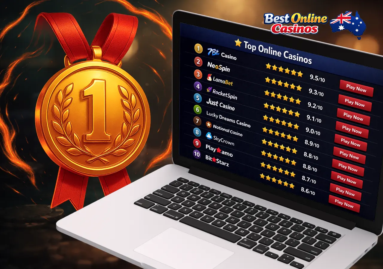 Ranking the best online casinos in Australia with player ratings and reviews